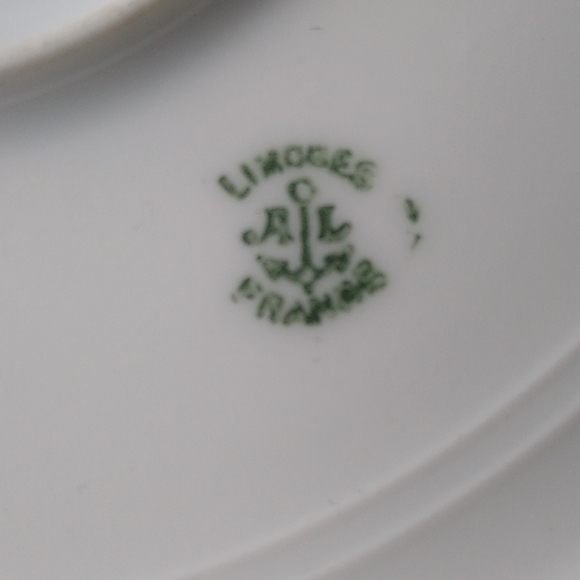 Antique Limoges  Lily Cabinet Plate Square Serving Tray Platter Victorian 1891 - Picture 5 of 8